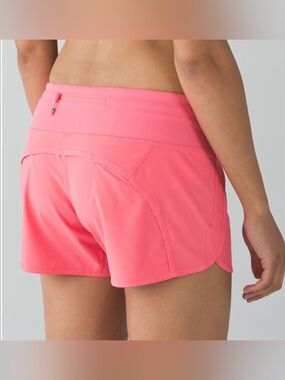 Lululemon Run Times Short *4 Way Stretch in Pink Lemonade